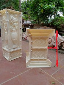 Chân đôn vuông giá 1 khuôn  đúc hoa văn phào chỉ GRC tại Vĩnh Phúc